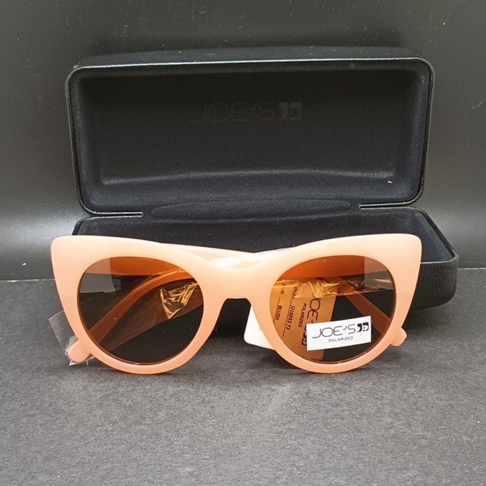 Rose Colored Lenses cat eye polarized sunglasses with case